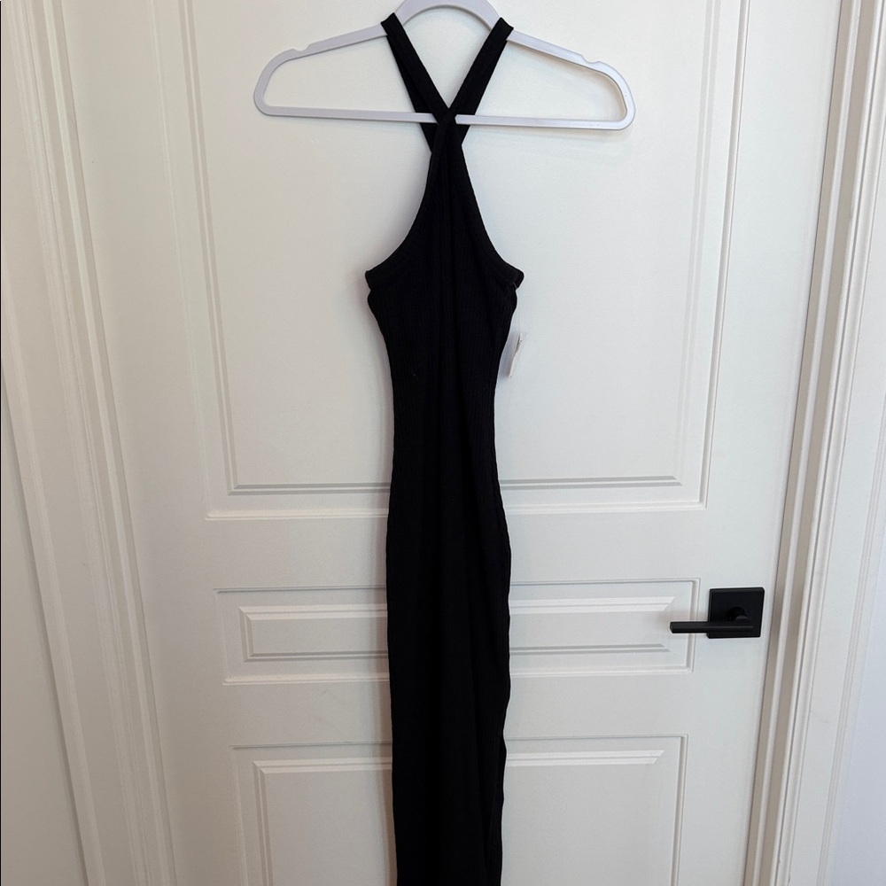 Old Navy Black Midi Dress